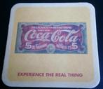 Dessous de verre carré pour bière Coca Cola, vieux logo Coca, Collections, Marques & Objets publicitaires, Enlèvement ou Envoi