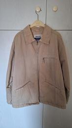 Heren jas Knock Out maat Large katoen., Maat 52/54 (L), Beige, Ophalen of Verzenden, Zo goed als nieuw