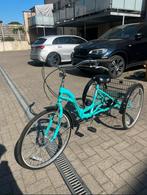 Nette driewieler met mand- stabiel & comfortabel (turquoise), Ophalen, Zo goed als nieuw