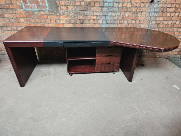 Grote mahoniehouten vergadertafel/directiebureau, Huis en Inrichting, Bureaus, Gebruikt, Bureau, Ophalen