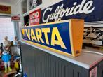 Vintage Varta Accu reclame lichtbak, Verzamelen, Ophalen, Gebruikt, Lichtbak of (neon) lamp