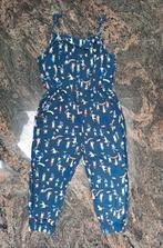 Mt 92 Donkerblauwe jumpsuit poesjes en konijntjes, Kinderen en Baby's, Kinderkleding | Maat 92, H&m, Meisje, Ophalen of Verzenden