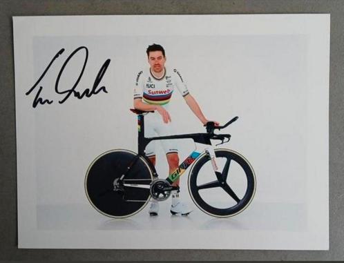 Gesigneerde foto van Tom Dumoulin., Sport en Fitness, Wielrennen, Nieuw, Verzenden