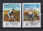 LAOS Yt. 436/437 gestempeld 1982, Ophalen of Verzenden, Gestempeld, Zuidoost-Azië