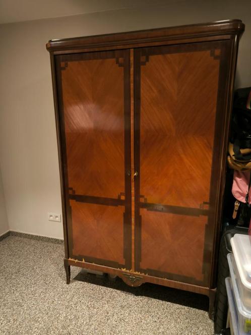 Antieke kledingkast met marqueterie, Antiek en Kunst, Antiek | Meubels | Kasten, Ophalen