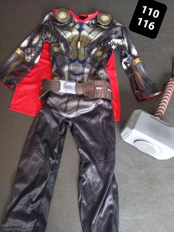 Verkleedkledij pak Thor Avengers maat 110-116  beschikbaar voor biedingen