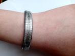 Superbe Bracelet souple en argent 1970 Belgique, Enlèvement ou Envoi, Argent, Argent