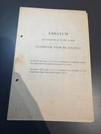 Handboek voor Soldaat, losse DIENSTGEHEIM-katernen + Erratum, Envoi, Armée de l'air