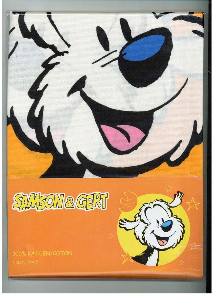 Kussensloop  Samson en Gert  -  Nieuw., Huis en Inrichting, Slaapkamer | Beddengoed, Nieuw, Hoeslaken of Sloop, Eenpersoons, Ophalen of Verzenden