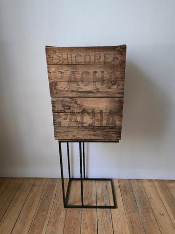 Caisse déco vintage - CHICORÉE PACHA - en bois, Enlèvement ou Envoi, Comme neuf, Autres types