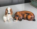 2 vintage beeldjes honden, Ophalen of Verzenden