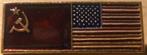 Insigne drapeau URSS - USA, Collections, Enlèvement ou Envoi