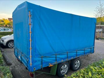 Aanhangwagen Hapert met afneembare huif! beschikbaar voor biedingen