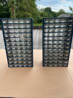 2 metalen kasten met 60 kluisjes Nieuwstaat, Doe-het-zelf en Bouw, Ophalen, Zo goed als nieuw