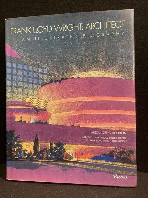 FRANK LLOYD WRIGHT "Illustrated Biography" Engelstalig ,1991, Boeken, Kunst en Cultuur | Architectuur, Zo goed als nieuw, Architecten