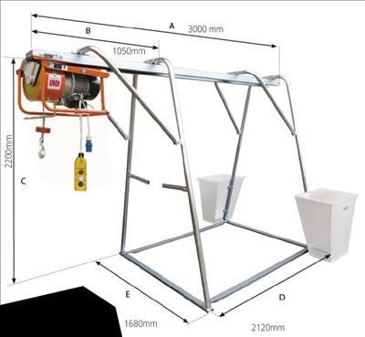 Hijslier 220 volt, Doe-het-zelf en Bouw, Gereedschap | Slijpmachines, Gebruikt, Ophalen