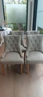 4 beige stoelen, Huis en Inrichting, Fauteuils, Ophalen, Zo goed als nieuw