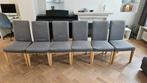 Lot de 6 chaises Ikea en tissu gris, Huis en Inrichting, Stoffering | Vloerbedekking, Ophalen, Zo goed als nieuw, Grijs