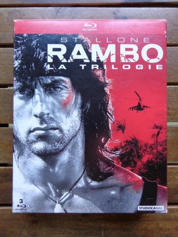 )))  Bluray  Trilogie Rambo  //  Sylvester Stallone  (((, Enlèvement ou Envoi, Comme neuf, Action