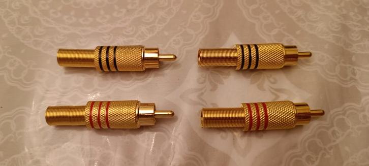 2 paar premium RCA stereo hifi-stekkers van 8 m, Audio, Tv en Foto, Audiokabels en Televisiekabels, Nieuw, Ophalen of Verzenden