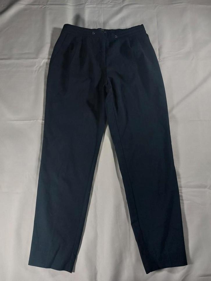 Pantalon élastique bleu marine de la marque Zara, Kleding | Dames, Broeken en Pantalons, Zo goed als nieuw, Maat 36 (S), Blauw