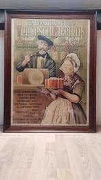 Oude Brusselse affiche "Vlaamsche Bierhuis" 1897, Met lijst, Gebruikt, A1 t/m A3, Rechthoekig Staand