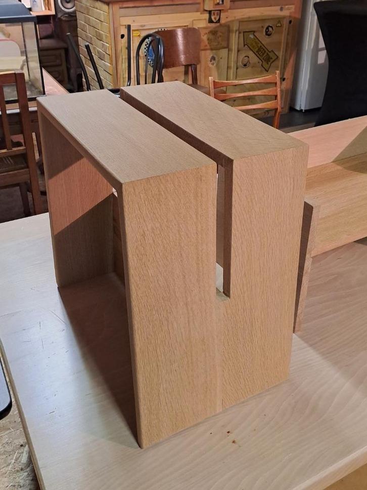 Zitbankje rubberwood, Huis en Inrichting, Krukjes, Nieuw, Hout, Ophalen