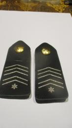 Paire de grade d'épaules d'Adjudant armée Belge, Envoi, Armée de terre, Emblème ou Badge
