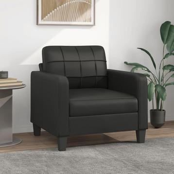 Fauteuil 60 cm kunstleer zwart beschikbaar voor biedingen