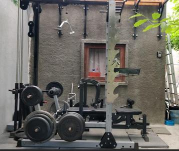 Fitness Power Rack + toebehoren, Sport en Fitness, Ophalen, Benen, Gebruikt, Overige typen