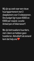 Apartement te huur of huis, Trois personnes ou plus, Autres, Forfait, Autres types