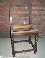 Kasteelstoel met getorste poten, Antiek en Kunst, Ophalen