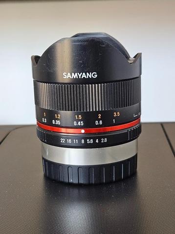 Fujifilm-Samyang 8 mm f/2.8 Fish Eye UMC II, Enlèvement, Utilisé, Fuji