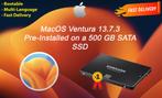 macOS Ventura 13.7.3 VoorGeïnstalleerde SSD 500 GB macOS OSX, Verzenden, Nieuw, MacOS