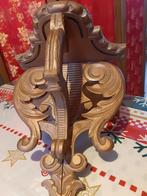 Antieke vergulde houten console 22x25 cm, Ophalen of Verzenden