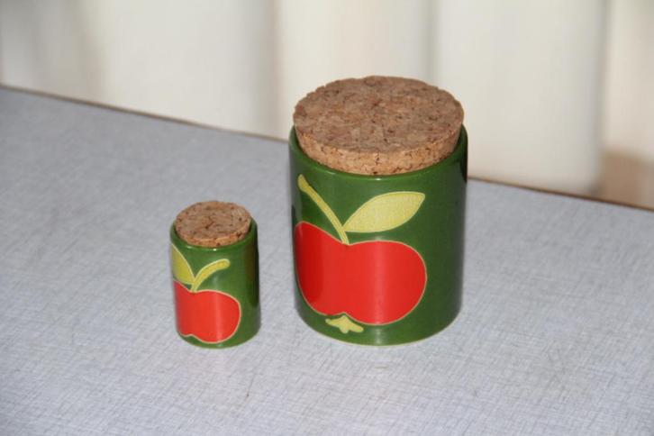 Pots W-Germany Waechtersbach vintage vert & orange, Antiek en Kunst, Antiek | Keramiek en Aardewerk, Ophalen of Verzenden