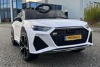 Kinder Auto Audi RS6 12v wit +RC - Leder - Rubberband NIEUW, Kinderen en Baby's, Ophalen of Verzenden, Nieuw