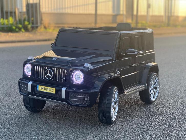 Mercedes G63 AMG 12v Metallic zilver Bluetooth / Afst. NIEU, Kinderen en Baby's, Speelgoed | Buiten | Voertuigen en Loopfietsen
