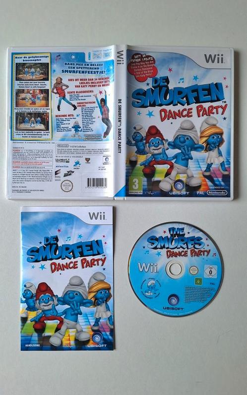 De Smurfen Dance Party Nintendo Wii compleet, Games en Spelcomputers, Games | Nintendo Wii, Zo goed als nieuw, Muziek, 3 spelers of meer
