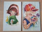 2 vintage prenten van Fallarda (of Gallarda), Ophalen, 1960 tot 1980, Kind, Prent