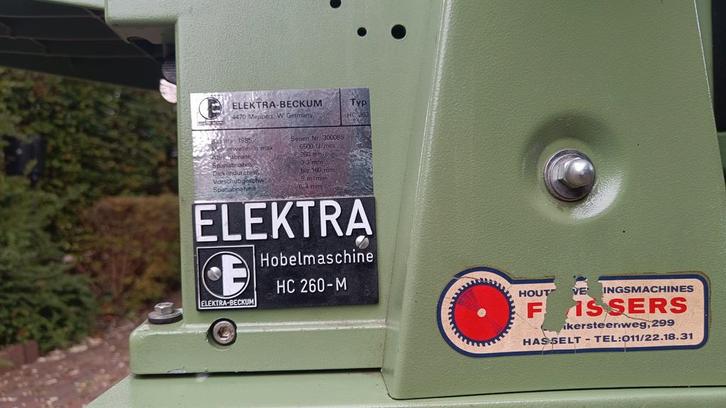 Van dikte bank, schaafmachine Elektra Beckum.Ophalen Retie., Doe-het-zelf en Bouw, Schaafmachines, Gebruikt, Ophalen