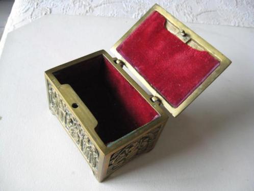 boîte ancienne en laiton, Antiquités & Art, Antiquités | Bronze & Cuivre, Envoi