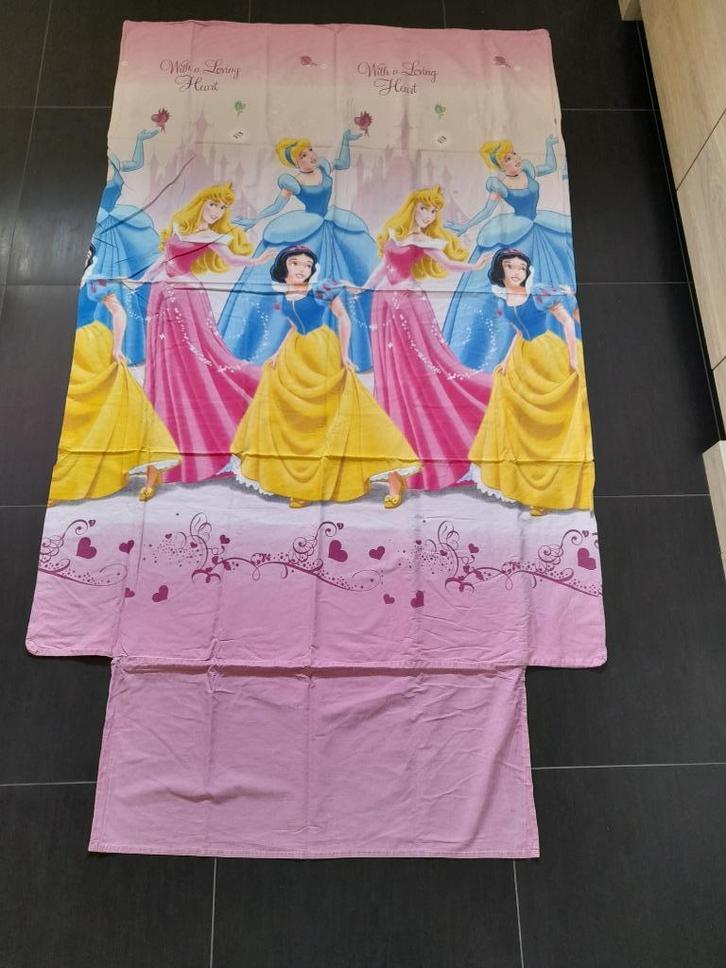 Prinsessen dekbedovertrek met kussensloop, Kinderen en Baby's, Kinderkamer | Beddengoed, Gebruikt, Dekbedovertrek, Ophalen of Verzenden