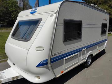 Caravan Hobby 450 de luxe Nl kenteken Voortent, Caravans en Kamperen, Hobby, Treinzit, Particulier, 5 tot 6 meter