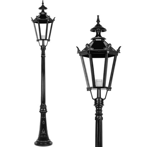 Lantaarn Armatuur Rustiek Houwerzijl - 250 cm, Tuin en Terras, Buitenverlichting, Nieuw, Staande lamp, Aluminium, Led, Ophalen of Verzenden