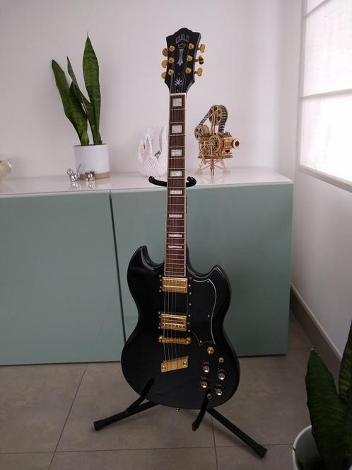 Guild 'Kim Thayil signature' S-100  Polara Black (Gibson SG), Musique & Instruments, Instruments à corde | Guitares | Électriques