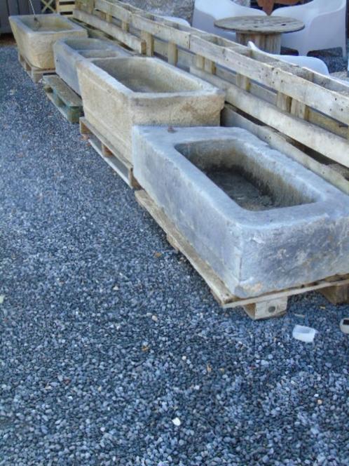 dienblad of trog in blauwe steen, plantenbak, goede keuze!!, Tuin en Terras, Bloembakken en Plantenbakken, Gebruikt, Steen, Binnen