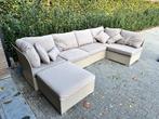 Loungeset beige/zand Bristol, Tuin en Terras, Tuinsets en Loungesets, Ophalen, Gebruikt, 6 zitplaatsen, Loungeset