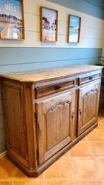 Oud eikenhouten dressoir met 2 deuren en 2 laden, Huis en Inrichting, Ophalen, Eikenhout