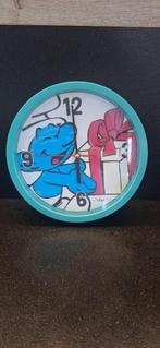 Wandklok Smurfen GRATIS, Huis en Inrichting, Ophalen, Gebruikt, Analoog, Wandklok